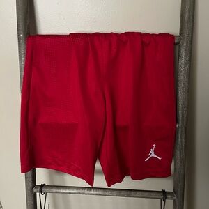 Jordan Kids Bright Red Shorts with Logo